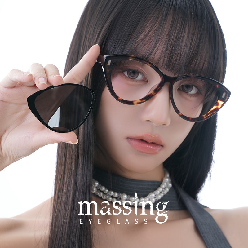 massing磁吸可换镜片墨镜猫眼防紫外线A&M-013三片可换(爆)