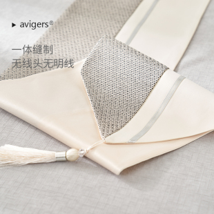 饰 现代简约高级感桌旗轻奢餐桌布艺防滑长条茶几旗布中间桌布条装