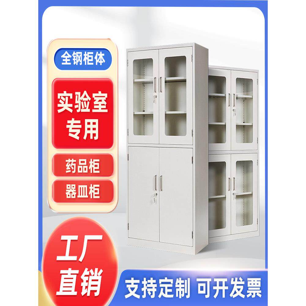 全钢药品柜实验室带孔玻璃器皿柜学校仪器柜化学试剂样品储存柜子