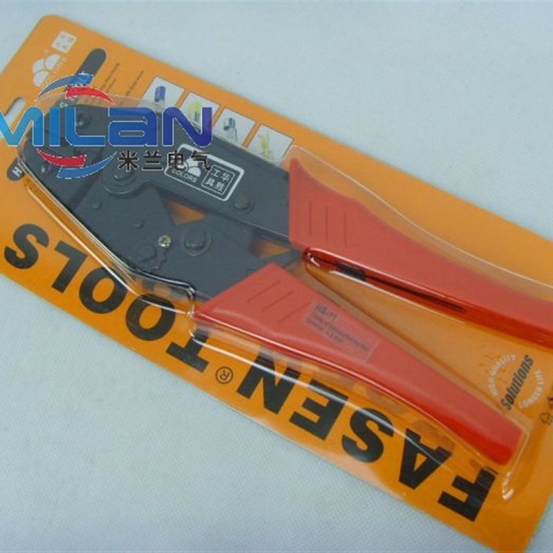 华胜工具 HS-11 电热膜压线钳 棘轮式压接钳4.0mm 端子压线钳