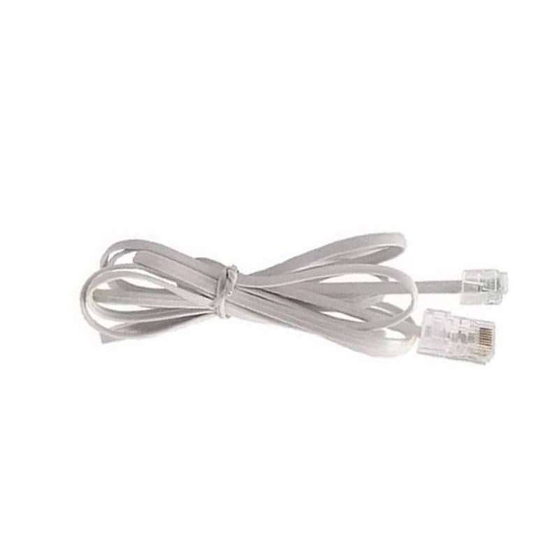 电话线RJ45转RJ11跳线8P4C转6P4C水晶网络头转电话头四芯线