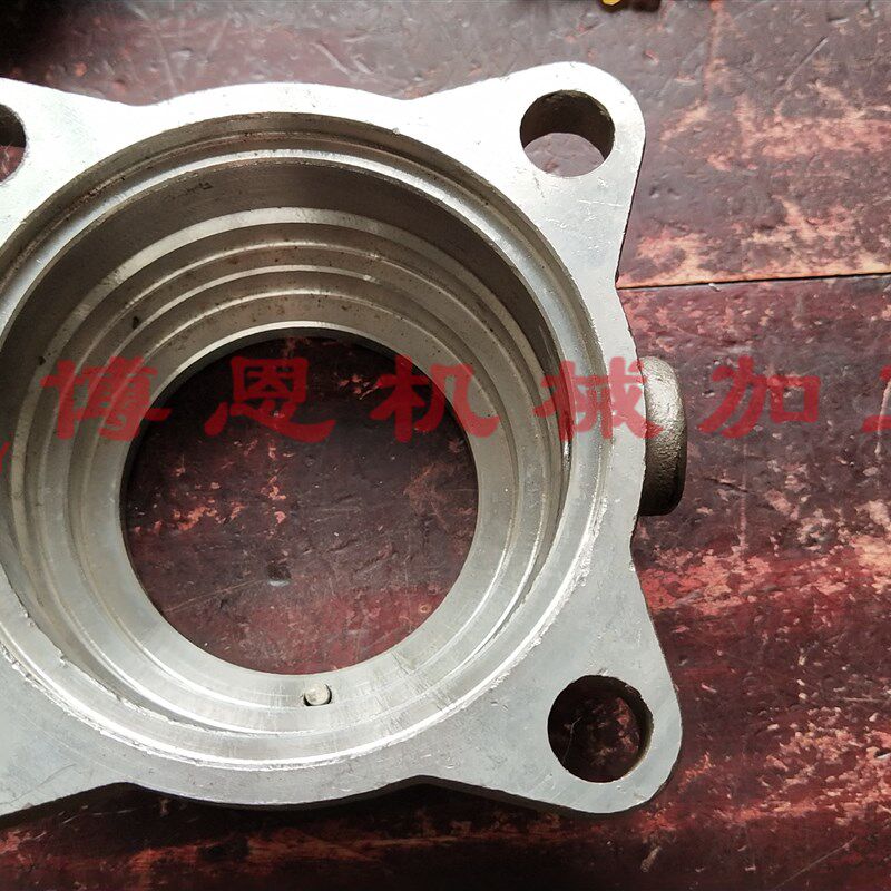 IH35机封压盖 静环压盖 机械密封座 封水盖108-35 带自来水冷接头图片