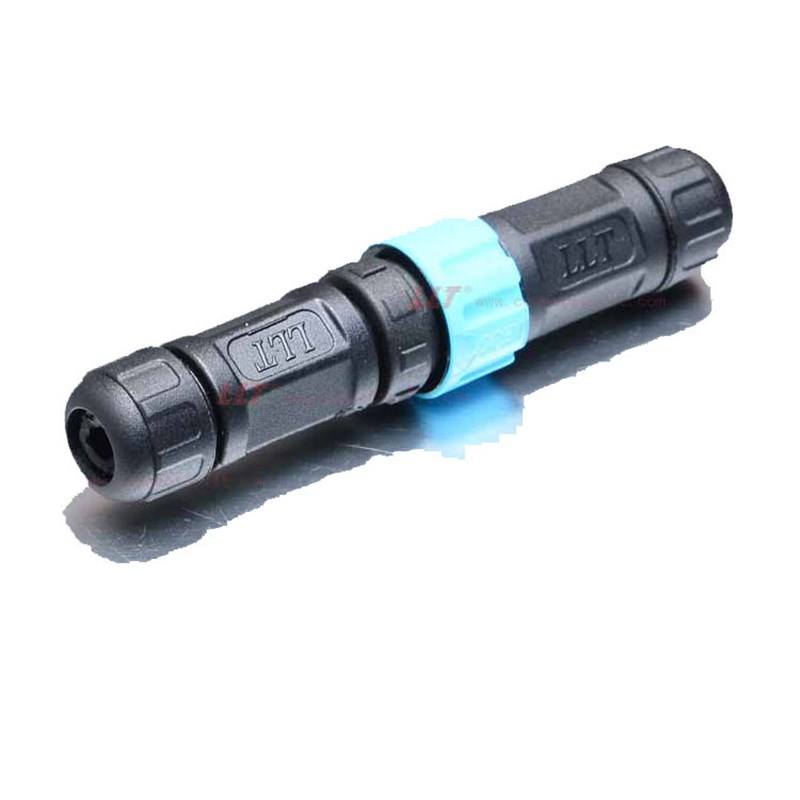 LLT利路通M12推拉自锁防水连接器传感器快速插拔防水公母UL对接头