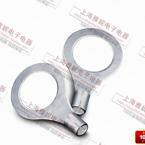 OT 1.5-6 冷压圆形O型裸接线端子线鼻子 黄铜镀银 线鼻耳1000只