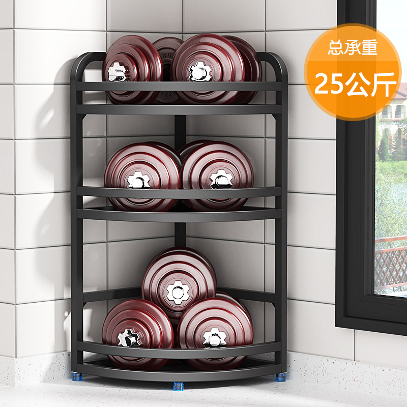 304不锈钢调味料置物架厨房用品刀架油盐酱醋收纳架三角形调料架