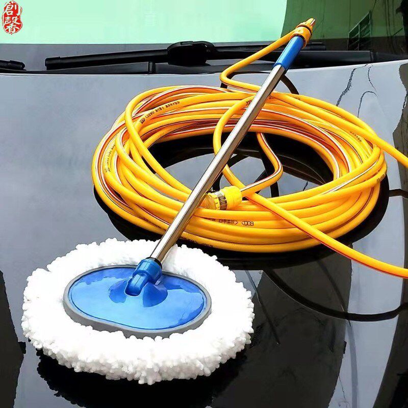 洗车拖把通水洗车刷子长柄擦车拖把车用刷车工具小车专用洗车刷子