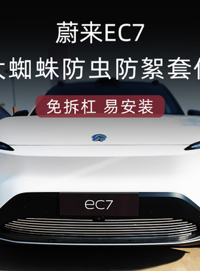 23-24款蔚来EC7前脸保险杠中网外观改装件专P用防虫网装饰汽车用