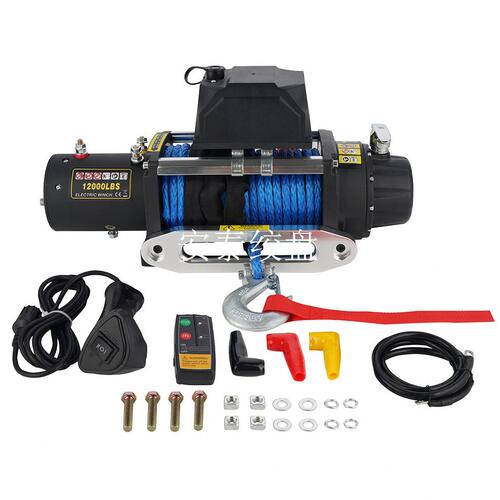 12v/24v12000磅越野车电动绞盘 尼龙绳 销量