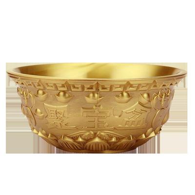瑞象 黄铜聚宝盆摆件风水铜盆金盆客厅玄关店铺开业礼品