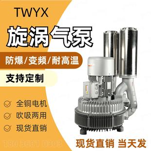 双段漩涡风机LRB 20KW流量计抽真空旋涡气泵气密增压鼓风机 94S
