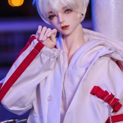 3分BJD大叔娃娃衣服TD68CM小叔俊熙官服宽松休闲上衣+短裤+假发鞋