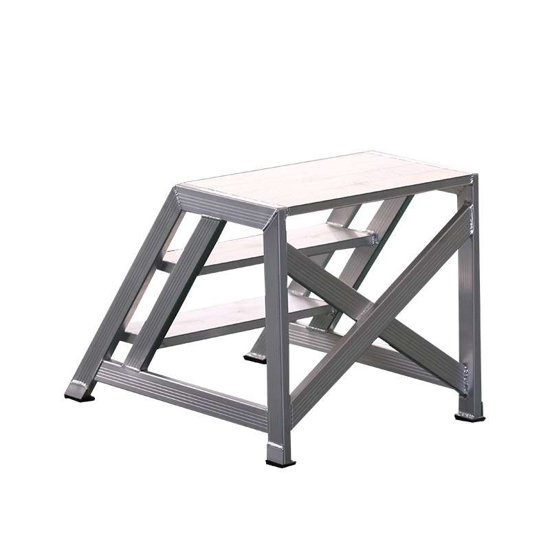 铝合金塌台铝合金平台梯铝合金阶梯登高梯铝合金单侧踏步台