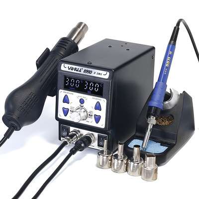 源厂直销谊华数显二合一热风枪焊台8786D 899D