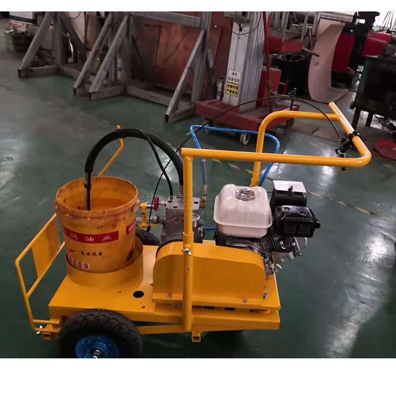 手推式市政公路标线车车位马路划线设备马路虚实线路况标线画线机