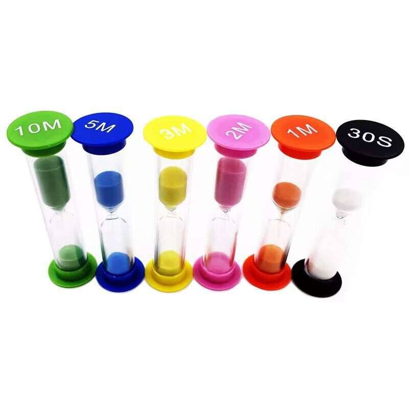 6色沙漏套装 30秒-10分钟创意计时器儿童礼品 家居摆件亚马逊厂家