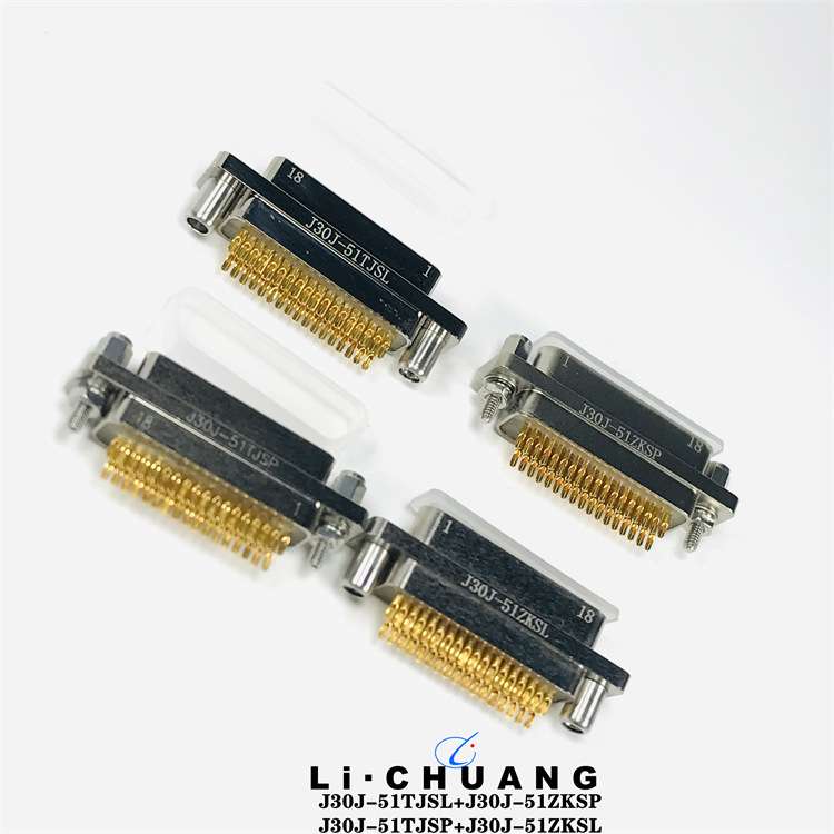 J30J-51ZKWP7-J弯针2.54*1.274连接器J30J-51ZKW-JJ30J-51TJL-300