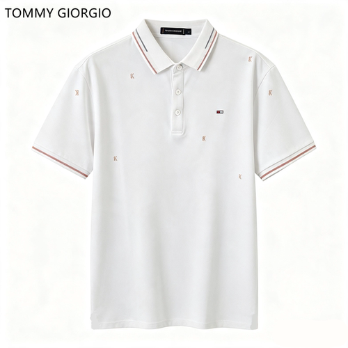 【Tommy Giorgio】刺绣桑蚕丝POLO衫4603