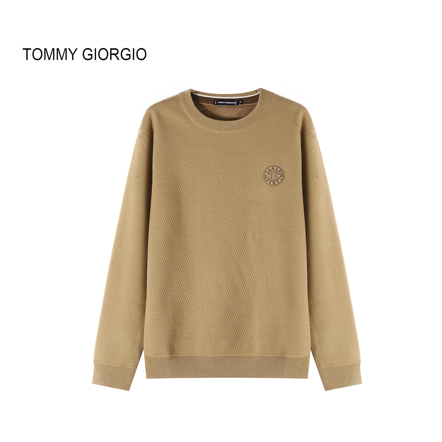 【花花推荐】【Tommy Giorgio】男式加绒英伦圆领卫衣3413