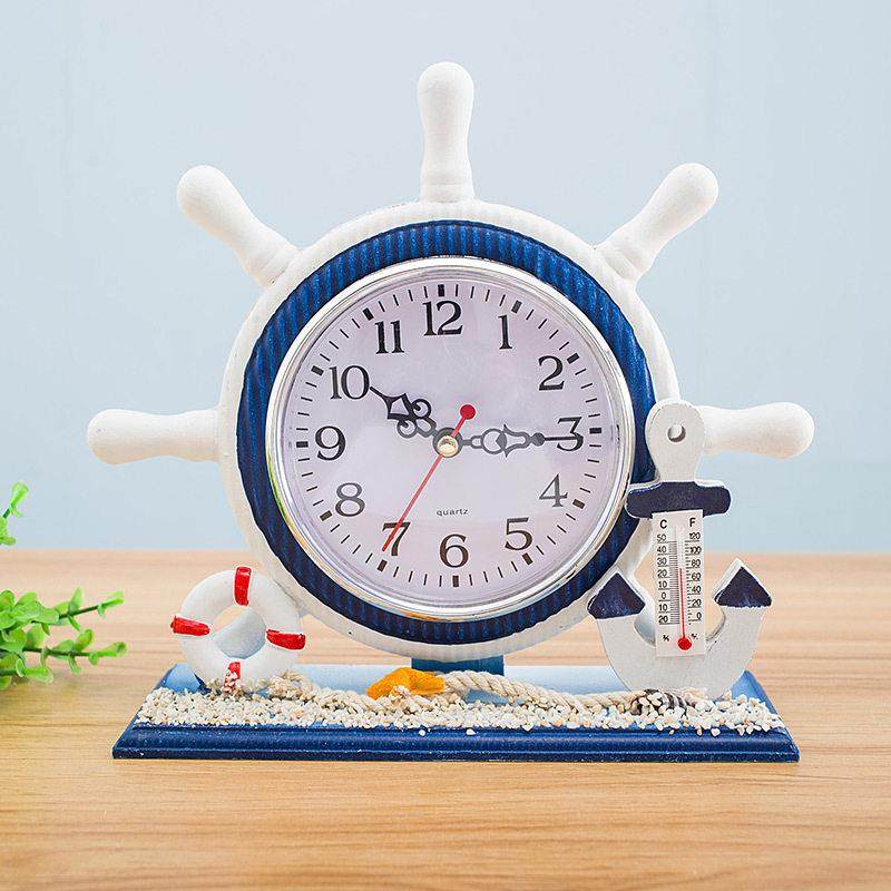 地中海风格座钟静音创意台钟卧室儿童房装饰品桌面摆件床头钟家用,家居饰品,座钟,淘宝优惠券,粉丝福利购,淘宝优惠卷