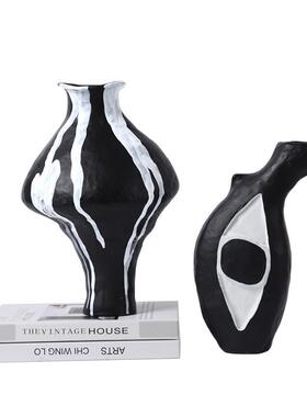 飞沫新款祝福现代花器新中式简约客厅玄关酒店家居饰品摆件样板间