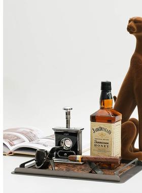 红酒杯酒具玻璃威士忌杯样板间售楼处酒店酒柜茶几软装饰品摆件