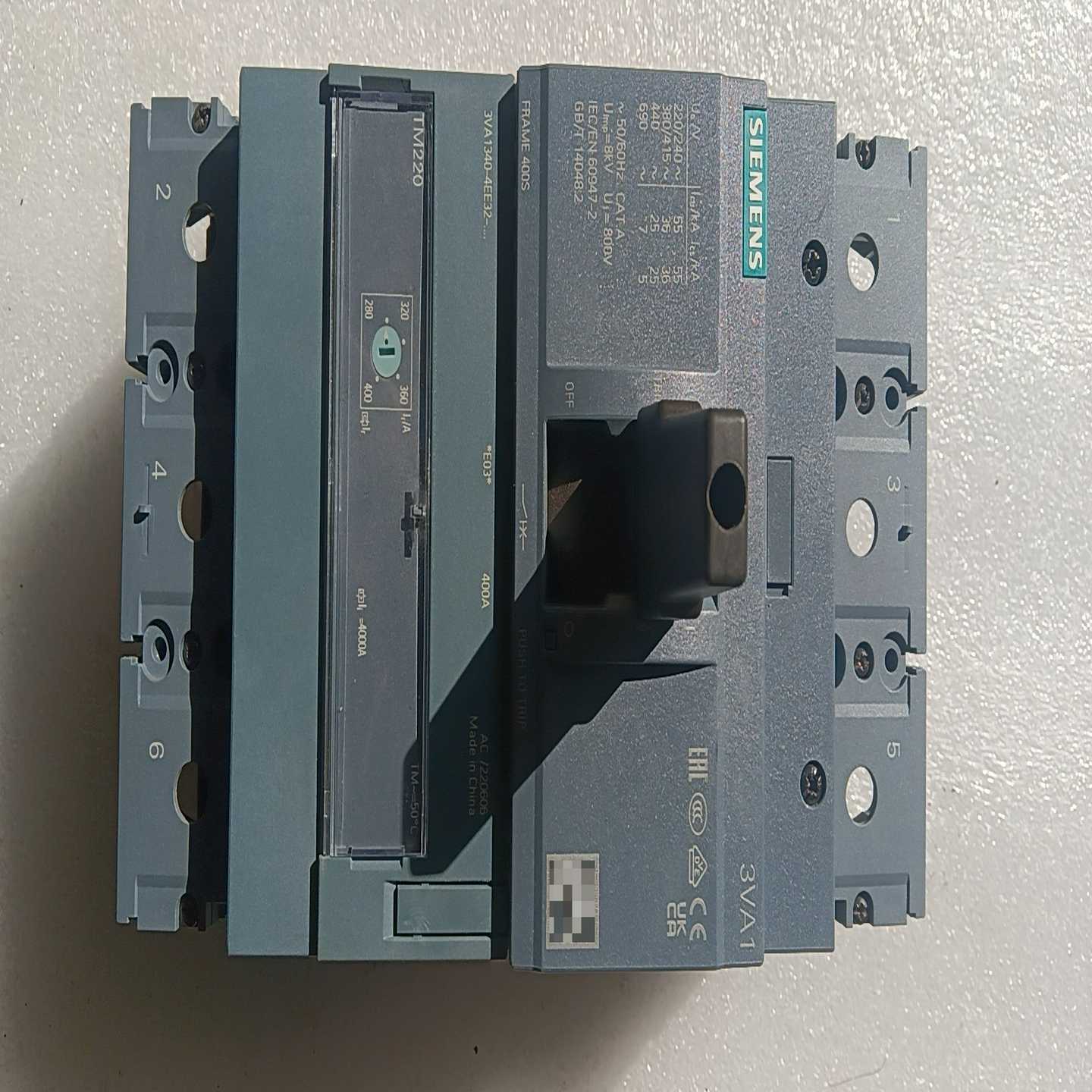 西门子400A断路器3VA1340-4EE32-0AA0，成--议价商品