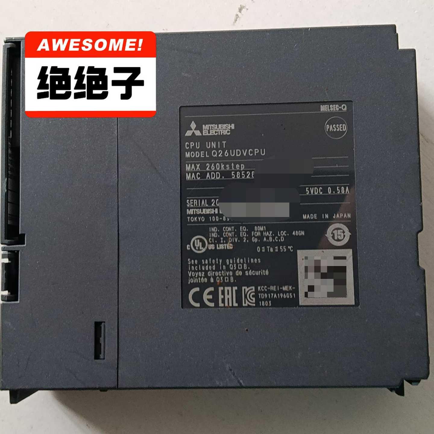 三菱Q26UDVCPUCPU模块，日本原装，型号Q26UD