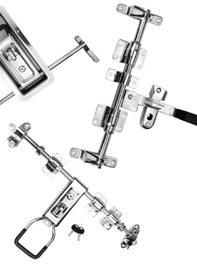 304不锈钢连杆式锁车厢集装箱冷藏船舶机械车厢总成把手MSZC-401