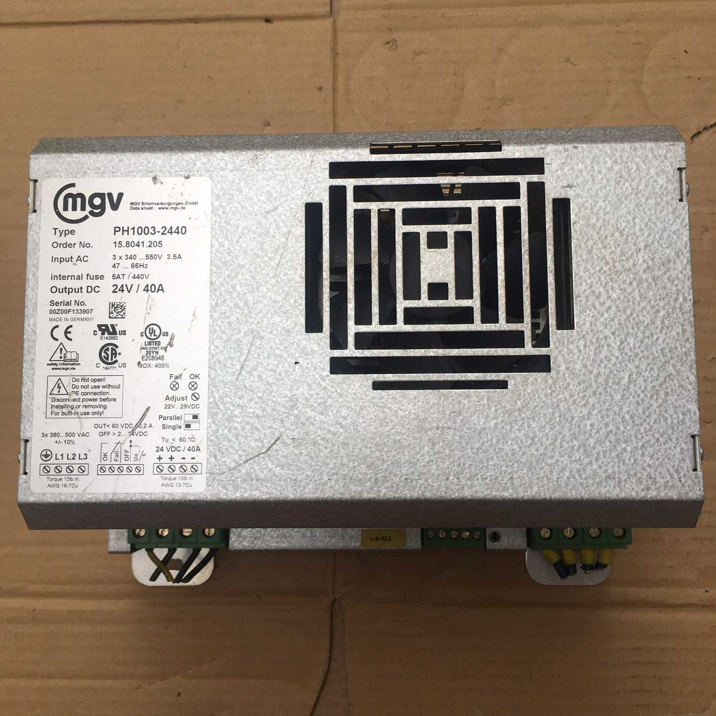 【议价】德国MGV电源适用