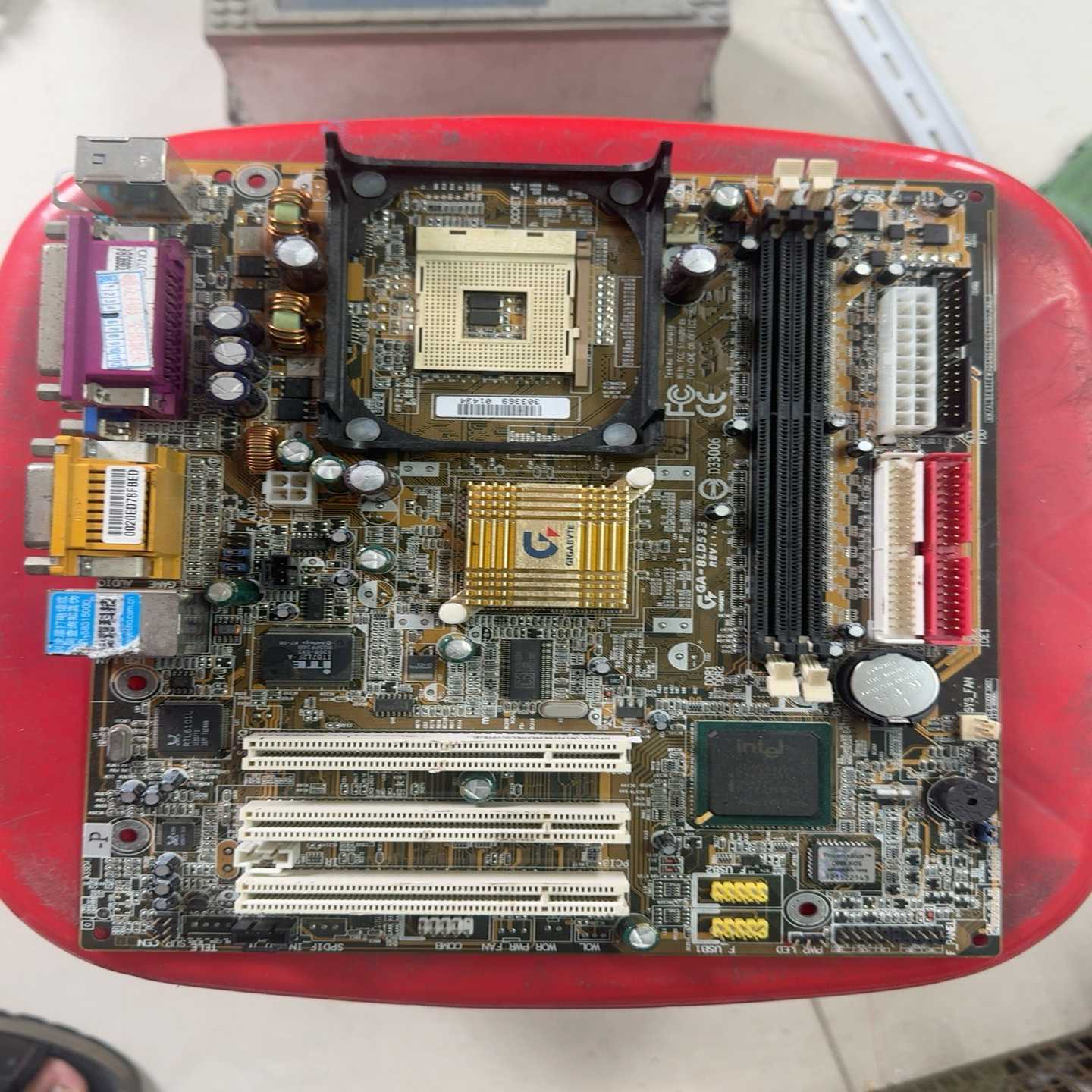 出技嘉老主板GA-8LD533，工控主板D33006拆机板，-询价客服