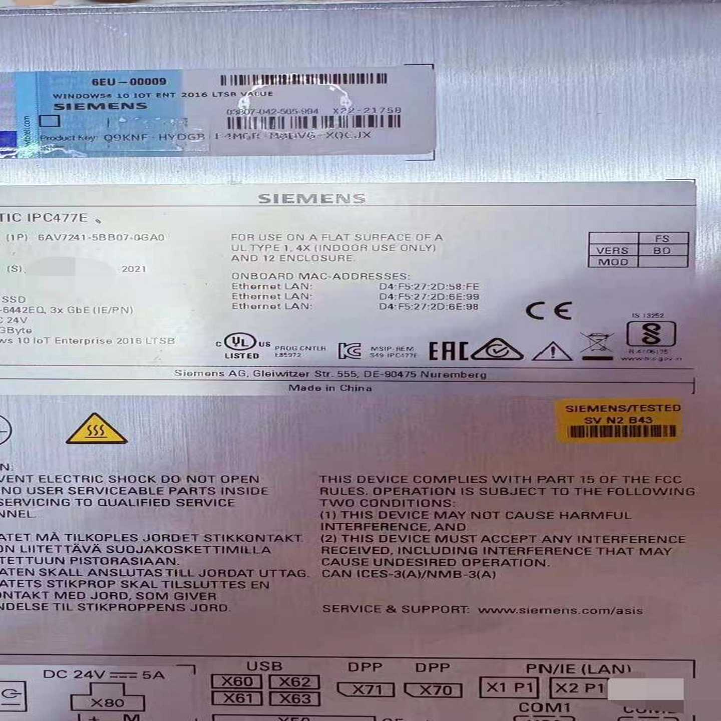 6AV7241-5BB07-0GA0成色漂亮功能完好议价出，--议价商品