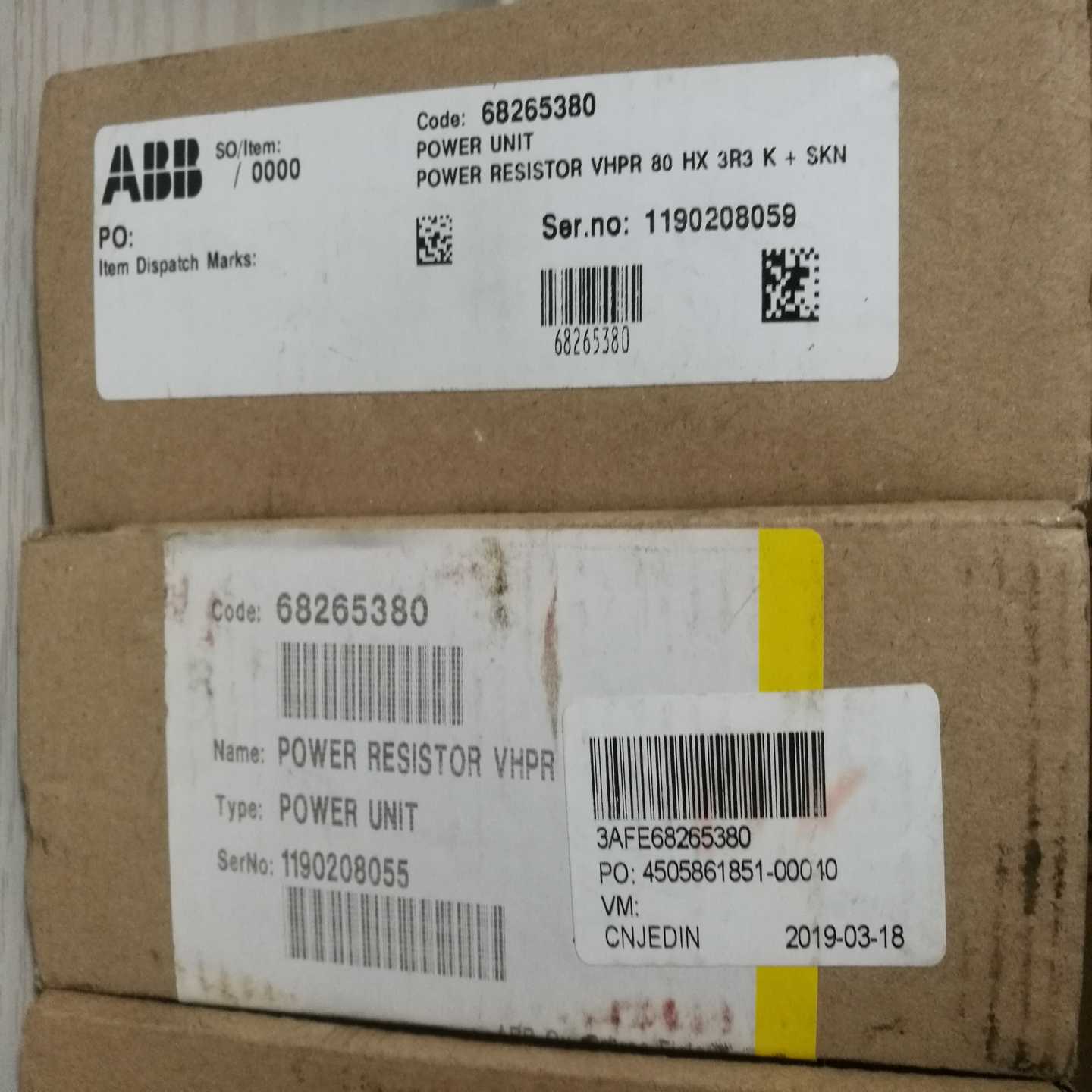 VHPR80HX3R3K+SKN20/16~议价