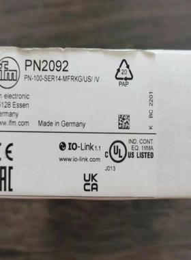 IFM易福门 PN2092 压力传感器 销（佳毅工控）