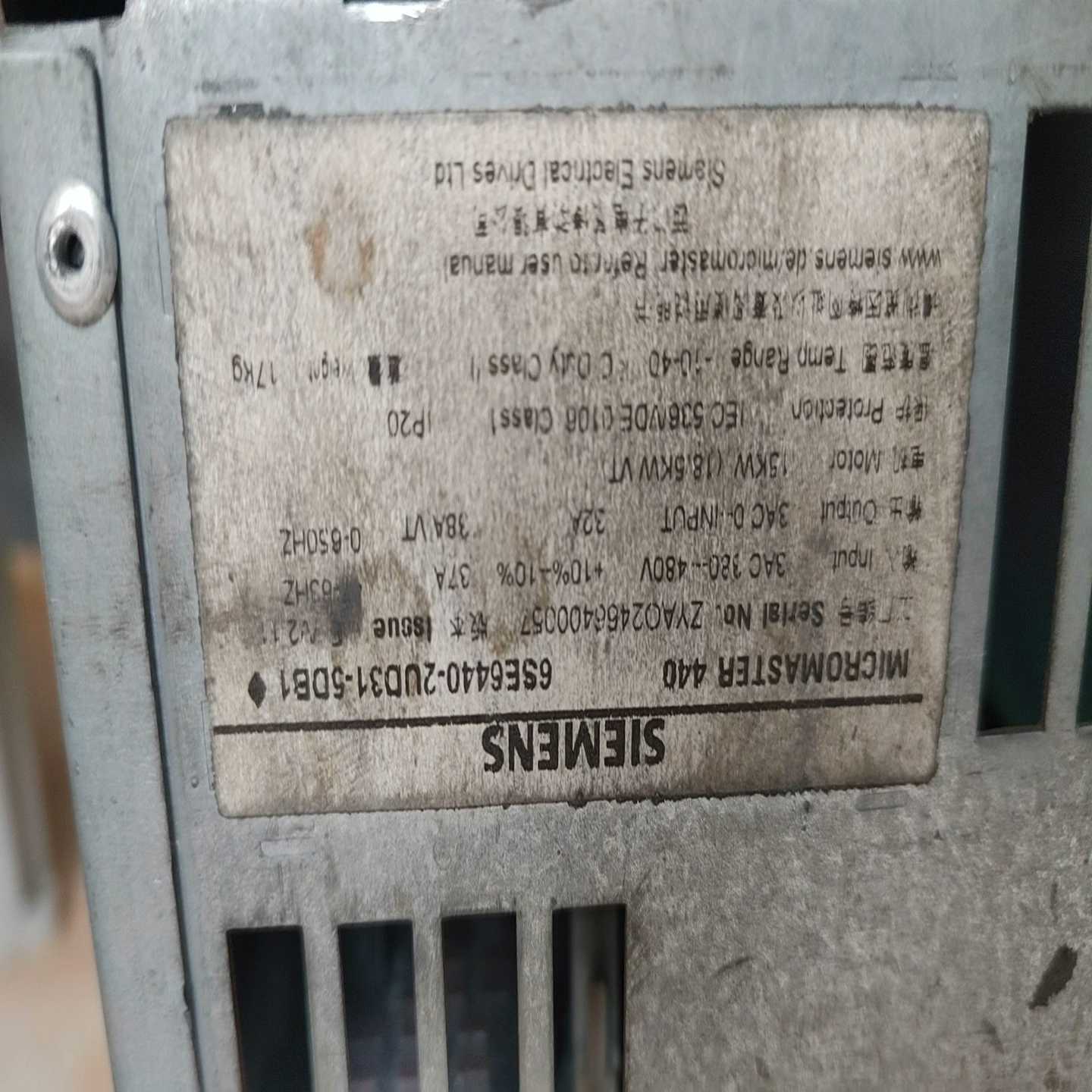 变频器6SE6440-2UD31-5DB1变频器询价