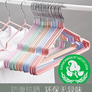 cs加粗衣架成人防滑晾挂钩衣挂家用学生宿舍无痕衣服架子晒衣架撑