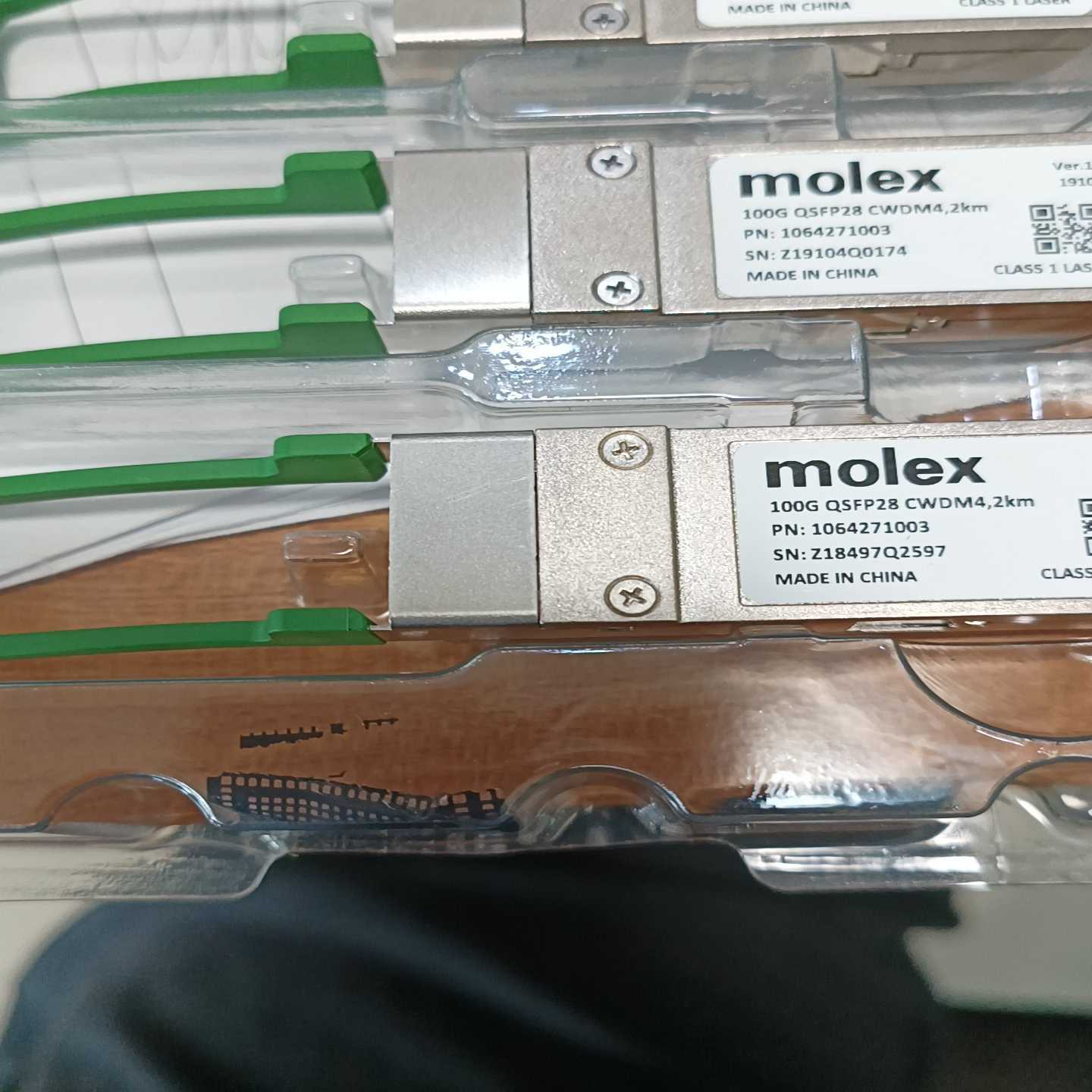 molex光模块100G.QSFP28.CWDM4.2Km询价