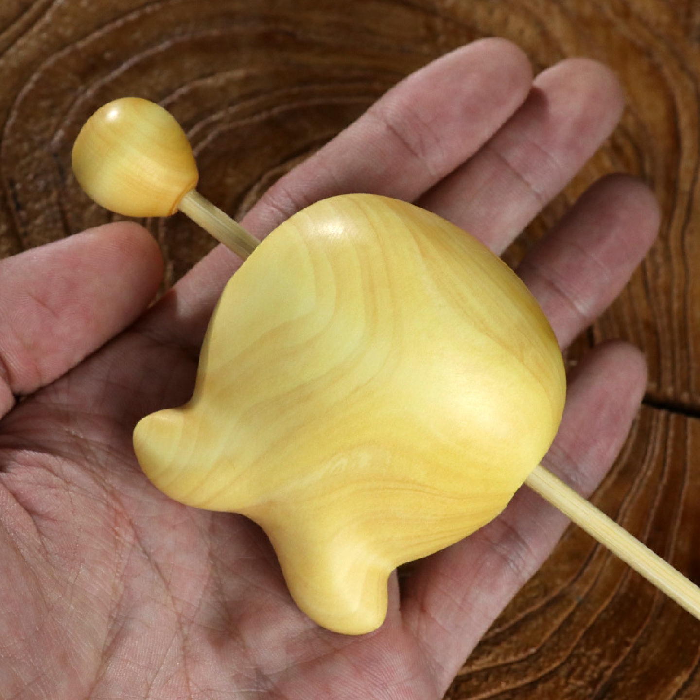 黄杨木雕木鱼随身携带中式手把件木质打击乐器可爱鲸鱼小摆件