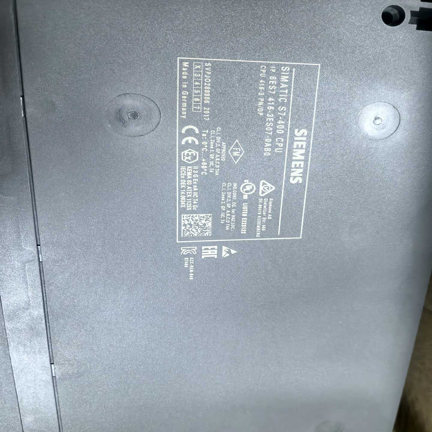 1，6ES7416-3ES07-0AB099新功能完好少量--议价商品