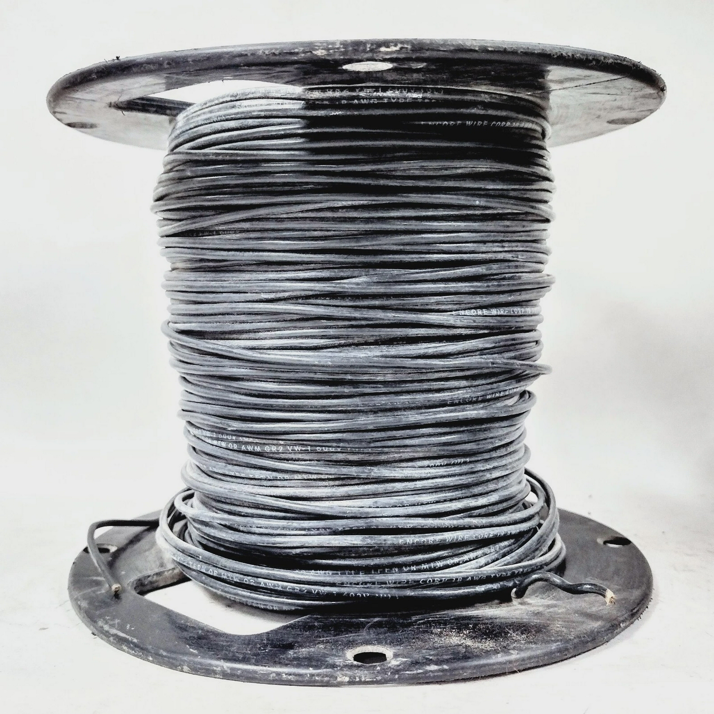 ENCORE18-AWG黑色条纹铜钩线300英尺600伏防油