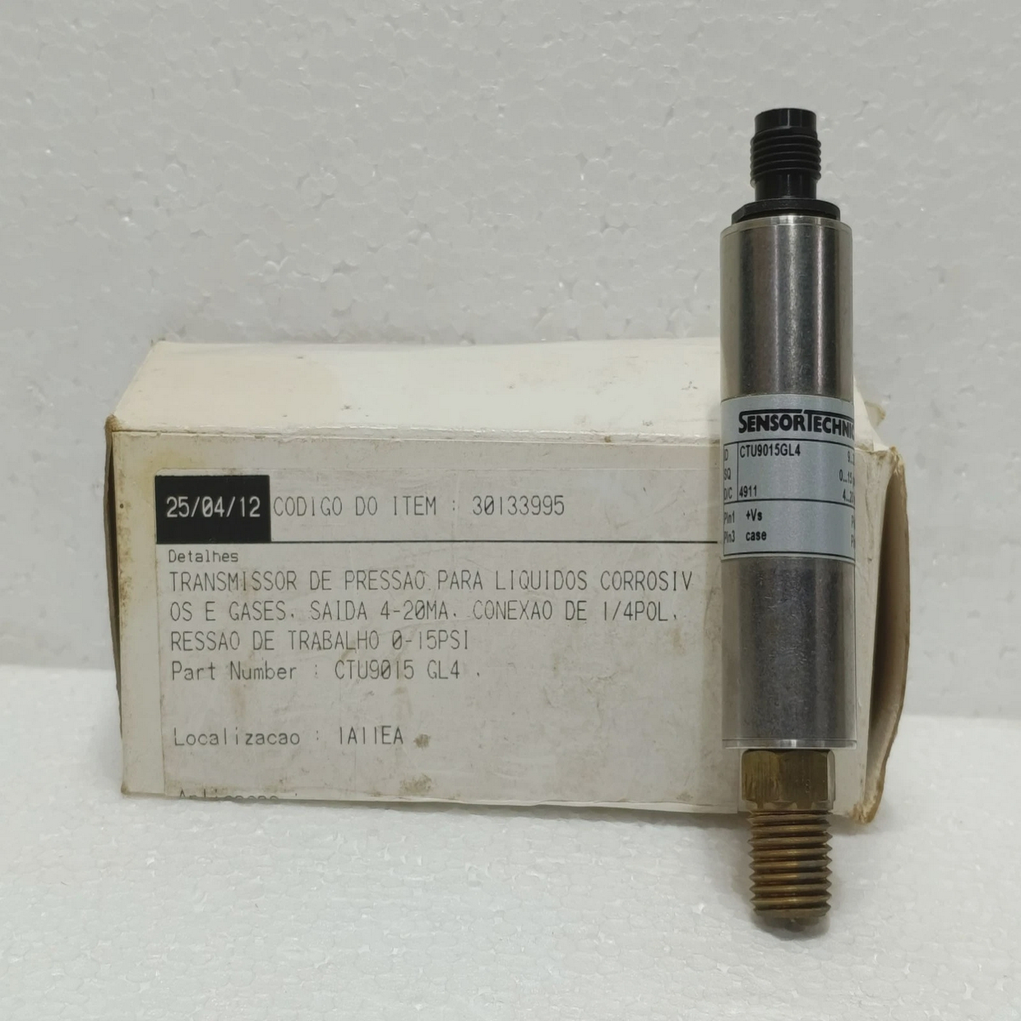 SENSORTECHNICSCTU9015GL4压力变送器0-15PSIG4-20mA