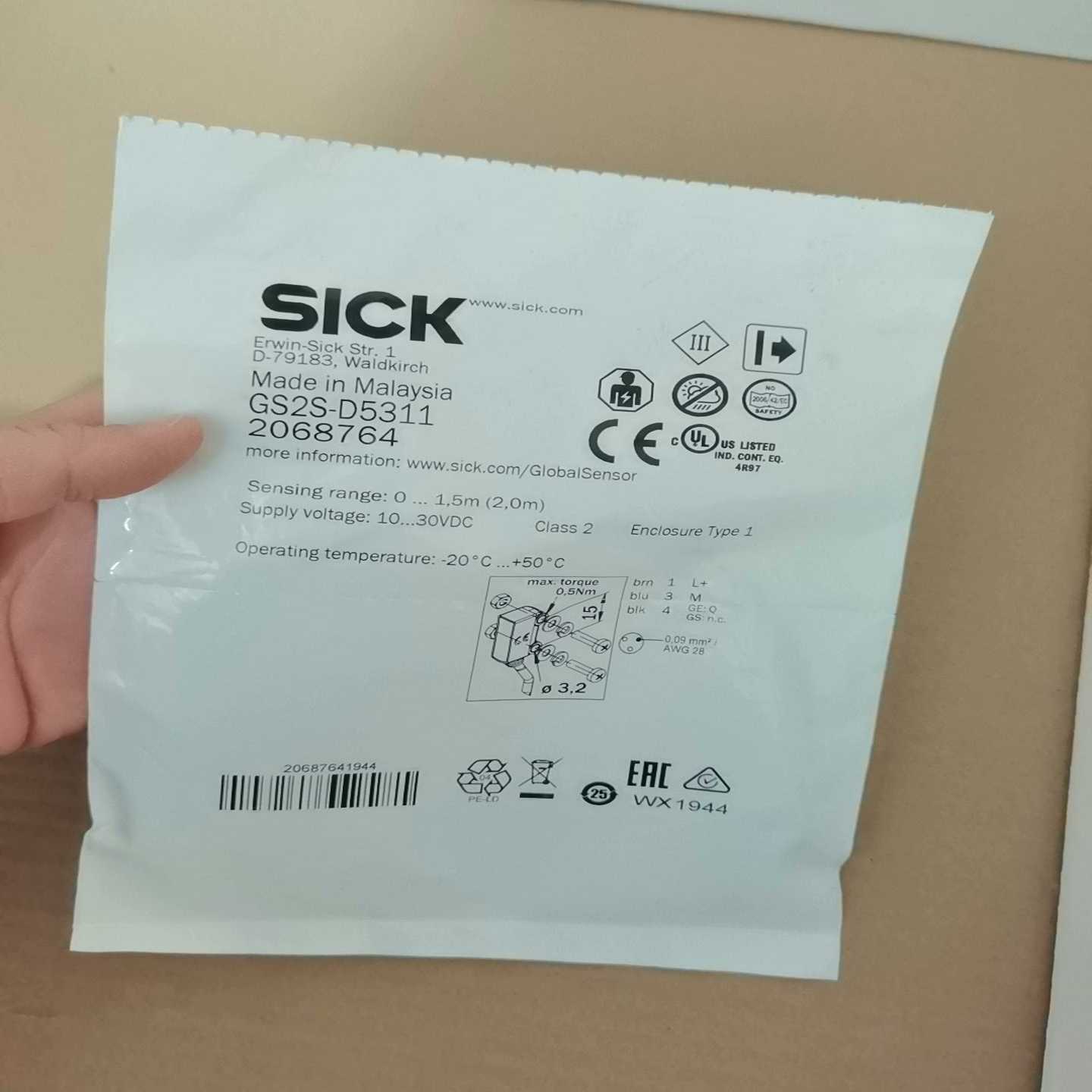 SICK西克GS2S-D53112068764~询价