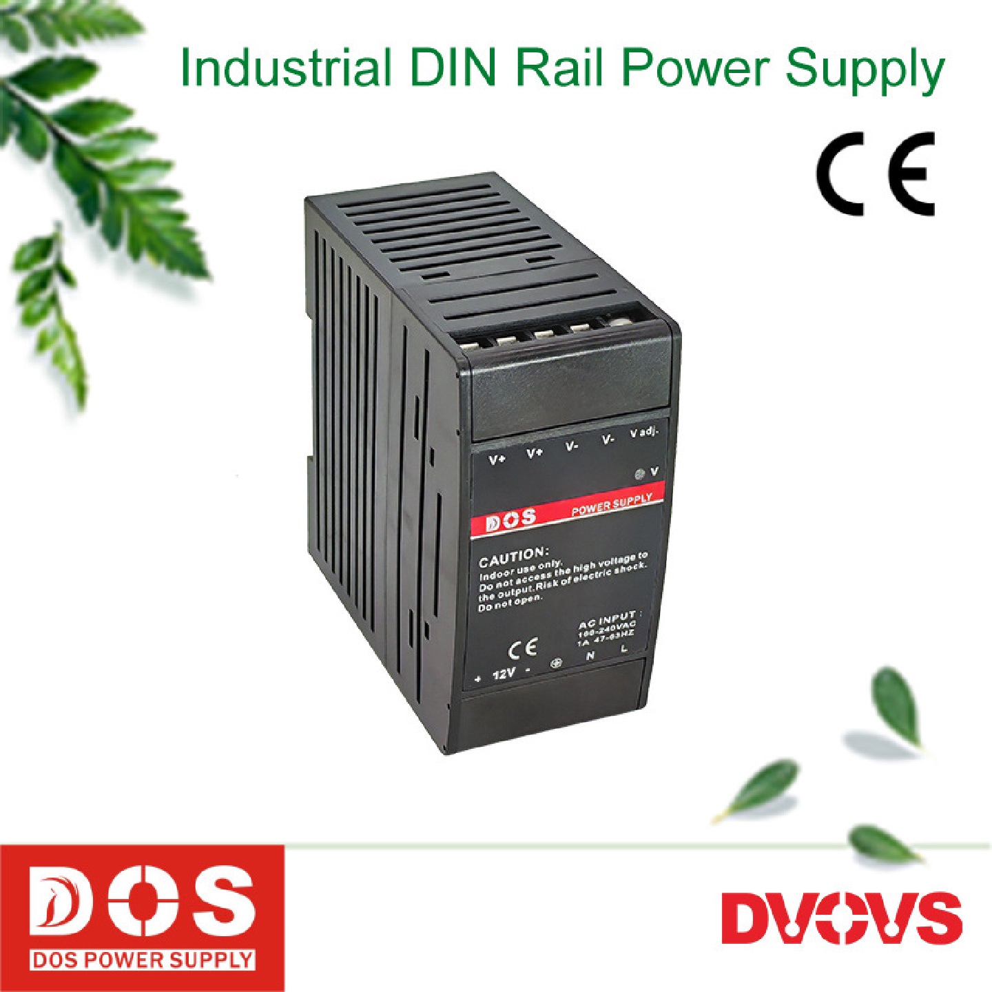 12V2A和24V3A两路输出导轨式开关电源供应器CDR-100-BCP质保三年