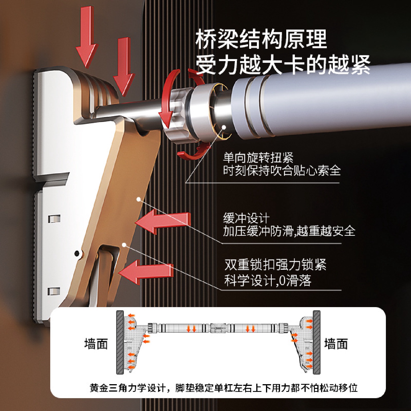 单杠家用室内健身器材引体向上器儿童免打孔墙体门上家庭