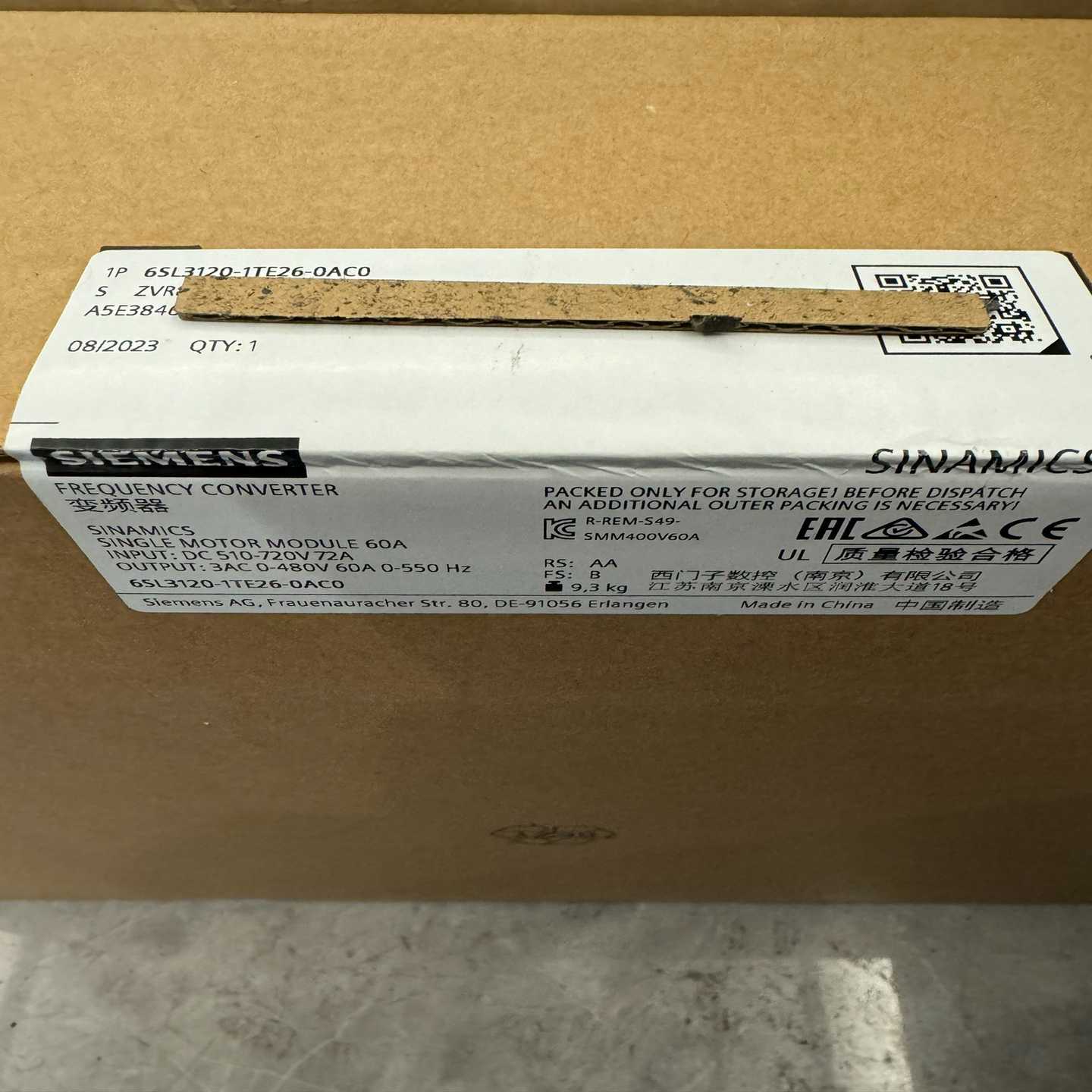 【议价】6SL3120-1TE26-0AC0保内60A适用