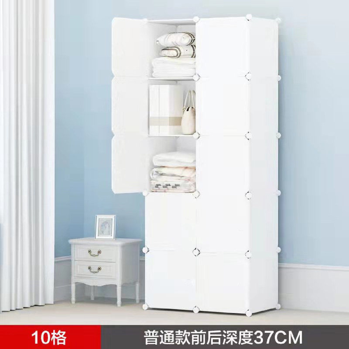 简易衣柜组装出租房家用儿童衣服收纳柜子布衣橱推拉门学生宿舍小