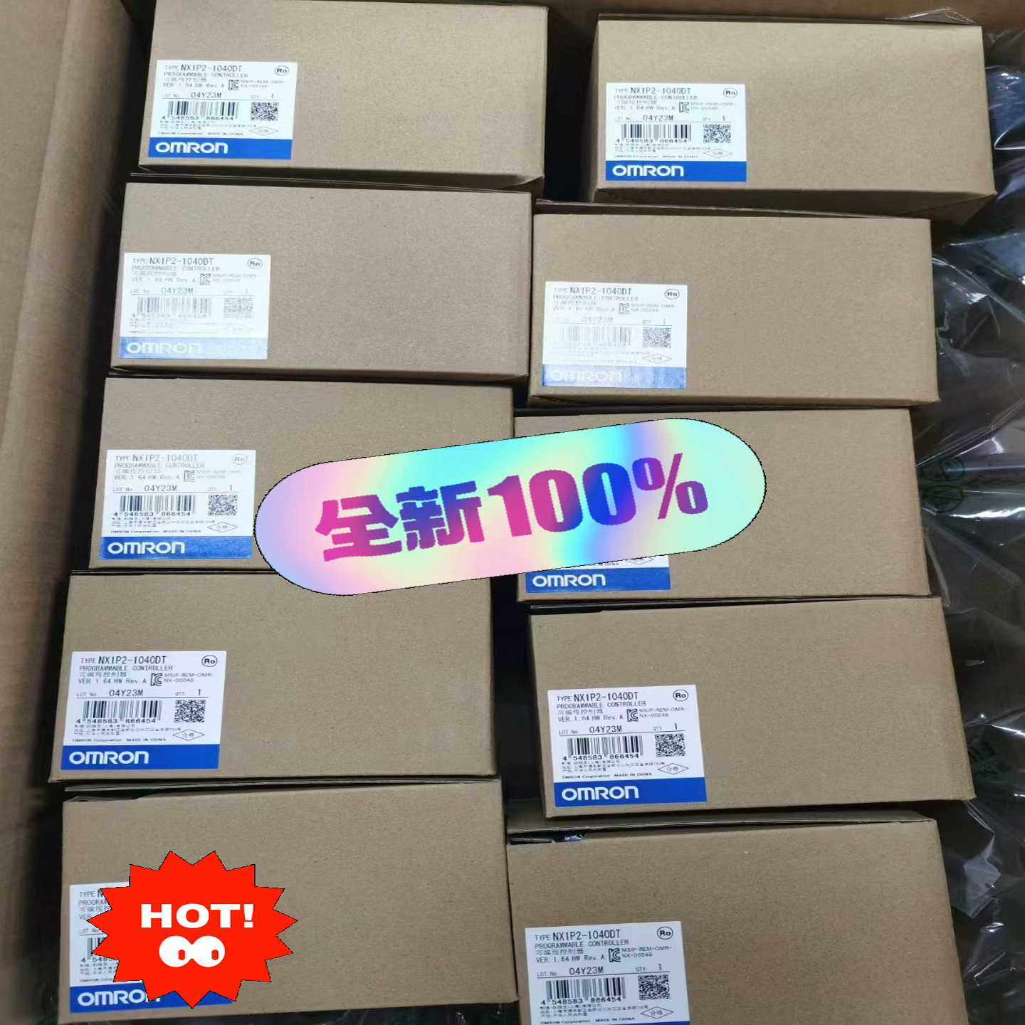 全新PLC主机控制器欧姆龙NX1P2-1040DT有