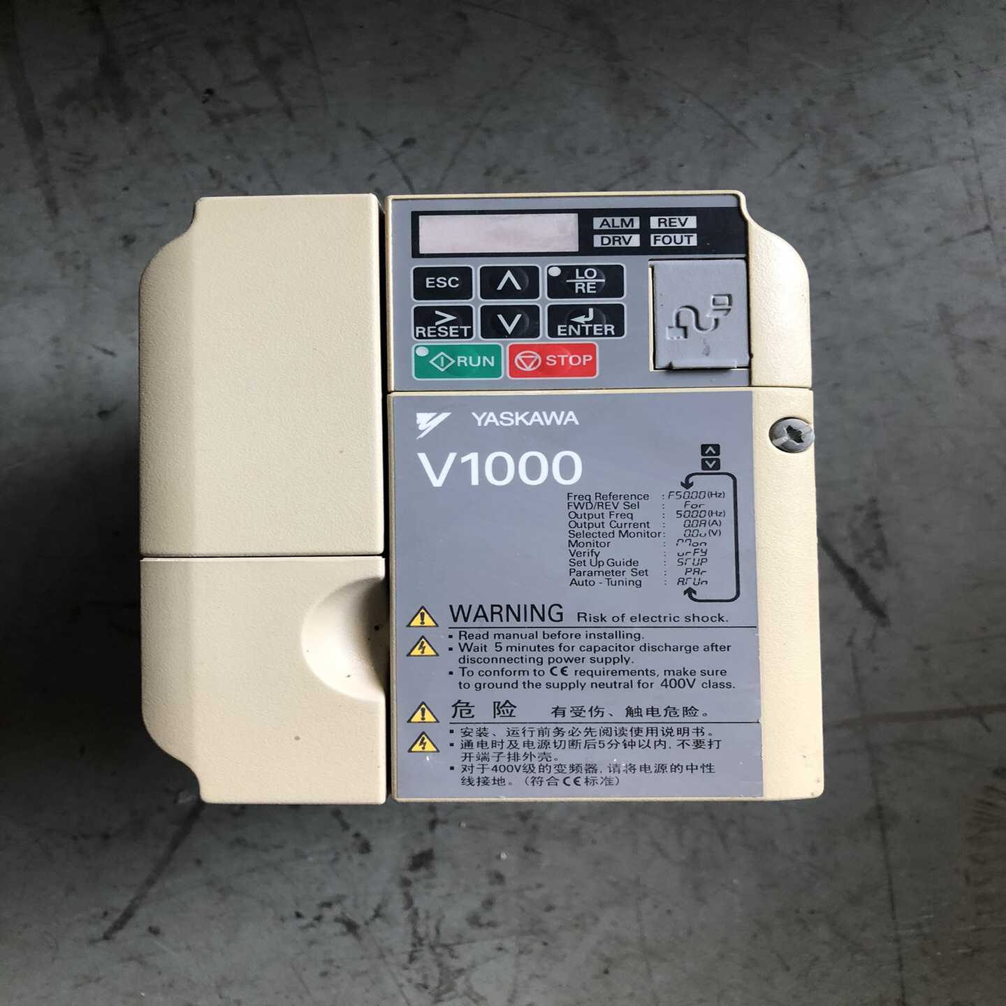 【议价】安川变频器CIMR-VB4A0007BBA3.0KW/2适用