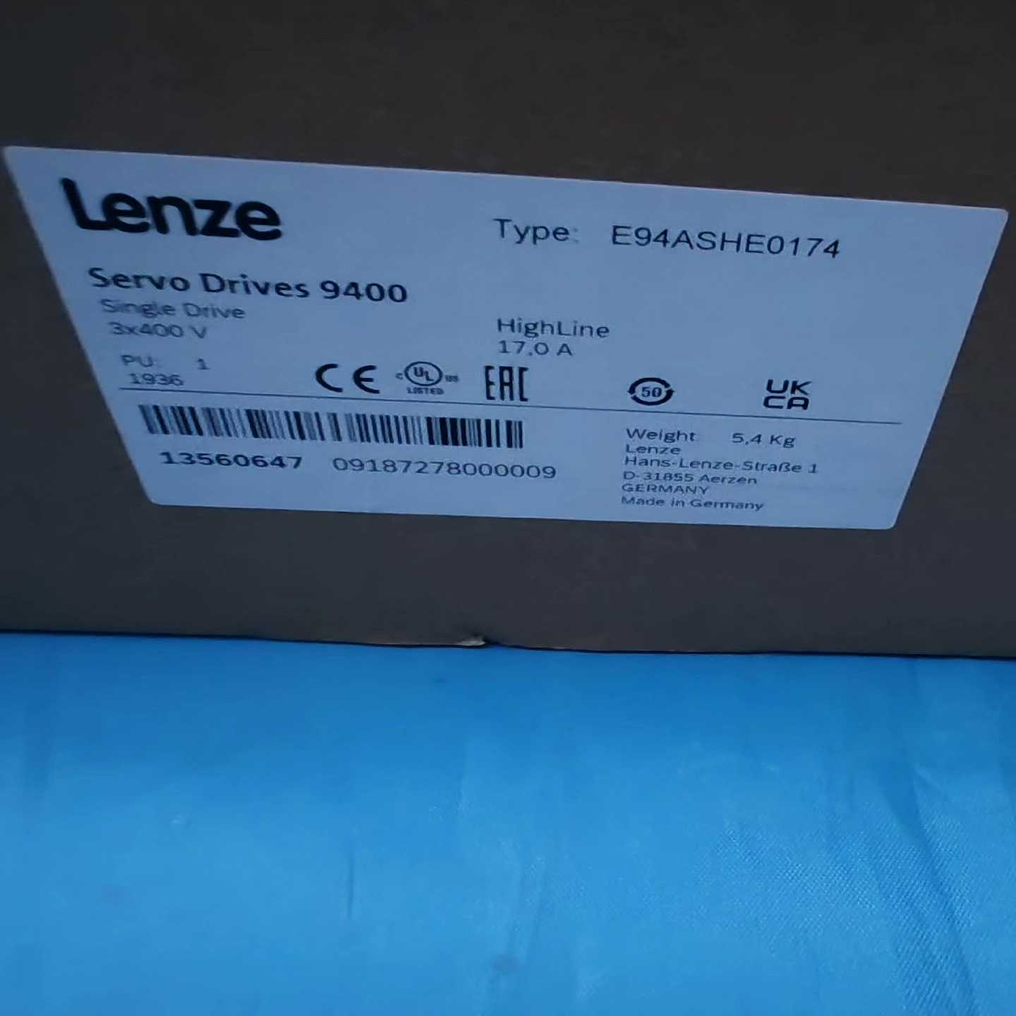 【议价】E94ASHE0174原包装伦茨伺服驱动器保修一年,LE
