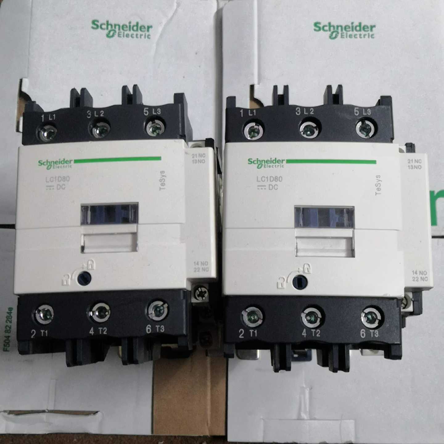 施耐德直流接触器LC1D80BD线圈电压24V电流80AL