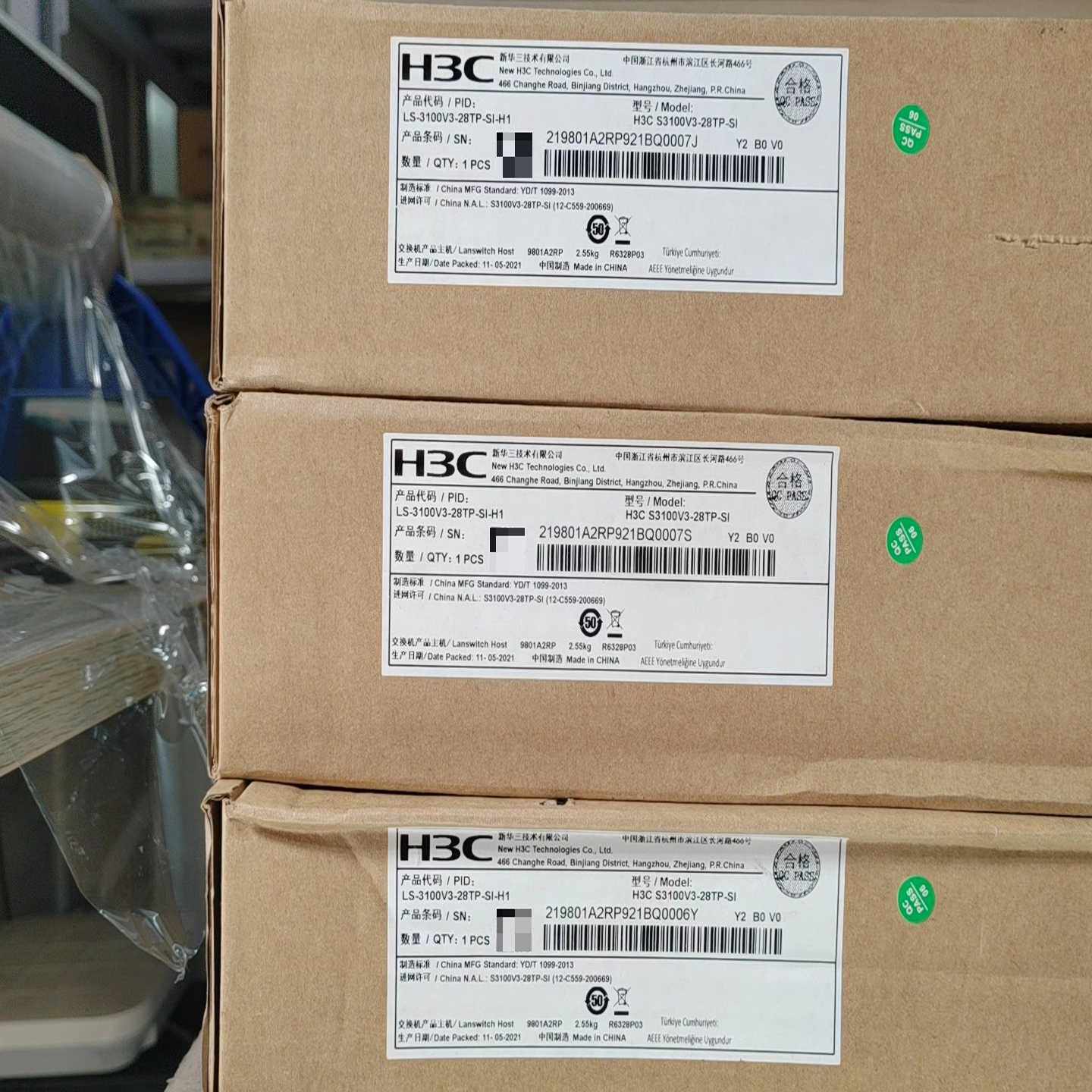 LS-3100V3-28TP-SI-H1，交换机4光，8个千询价